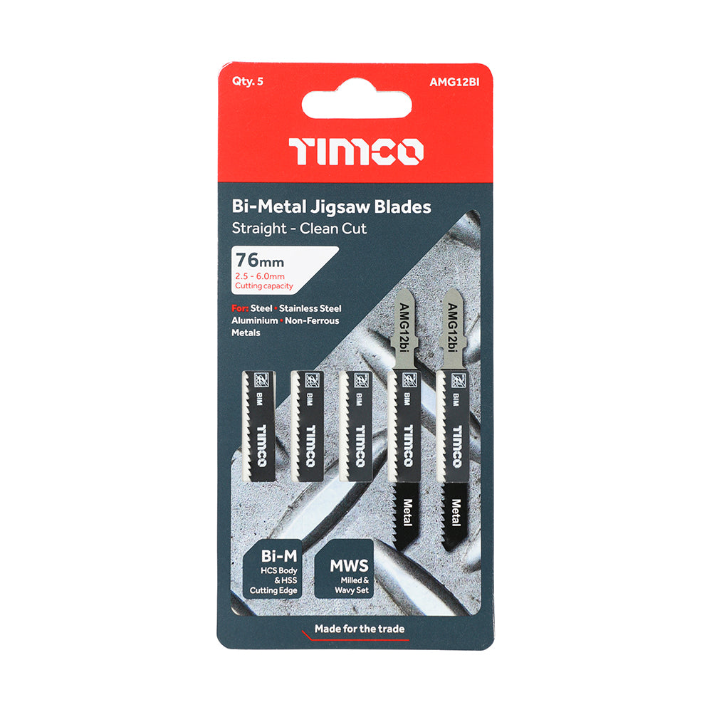 Jigsaw Blades - Metal Cutting - Bi-Metal Blades - T118BF additional image 2