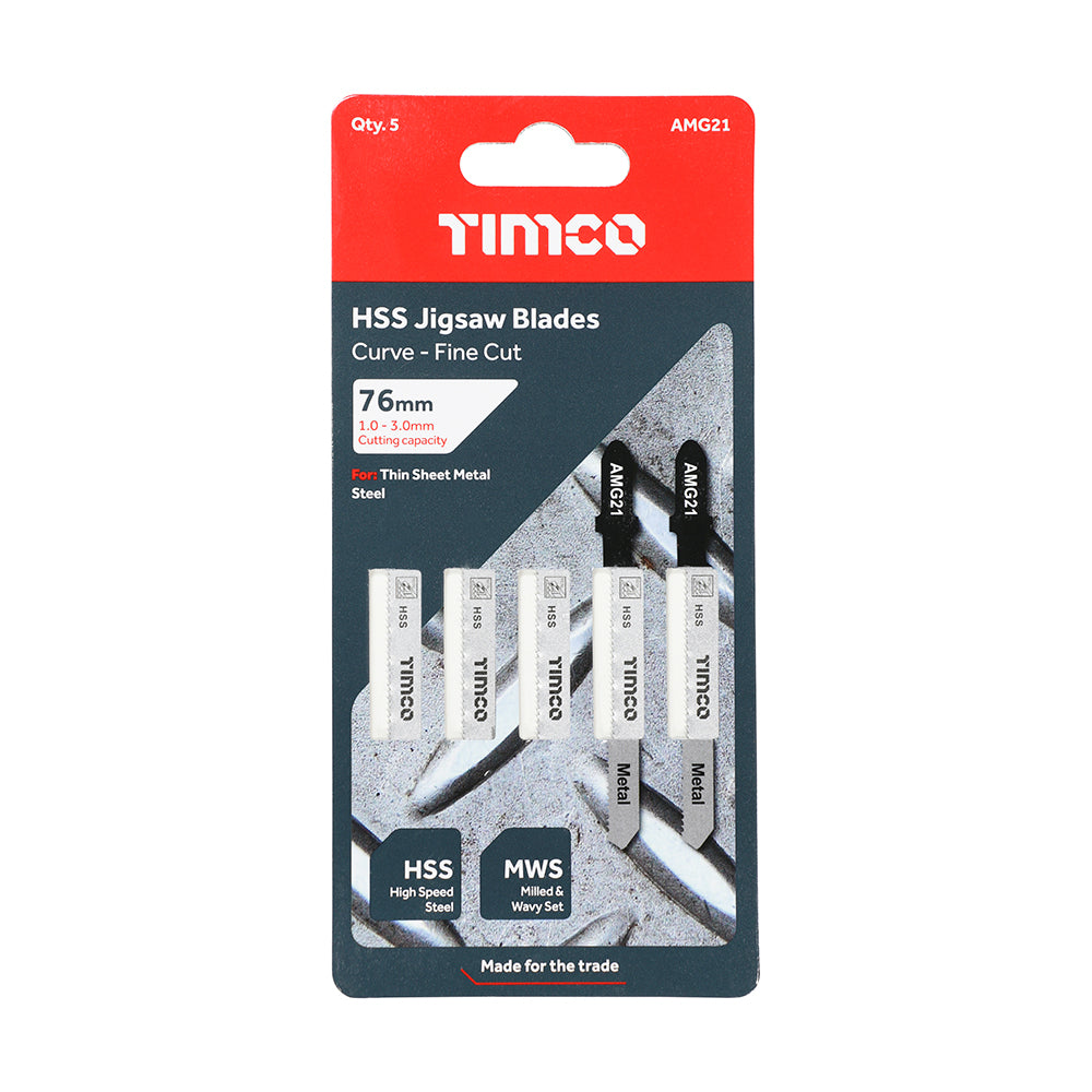 Jigsaw Blades - Metal Cutting - HSS Blades - T218A additional image 2
