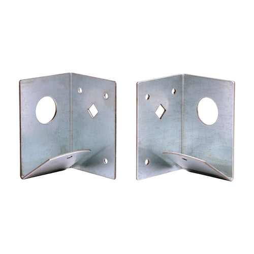 Arris Rail Support Brackets - Galvanised | 90 x 60 x 60 product image