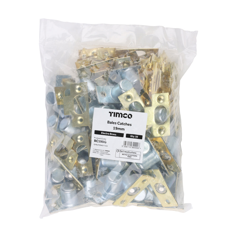 Bales Catches - Electro Brass | 19mm | Bag additional image 2