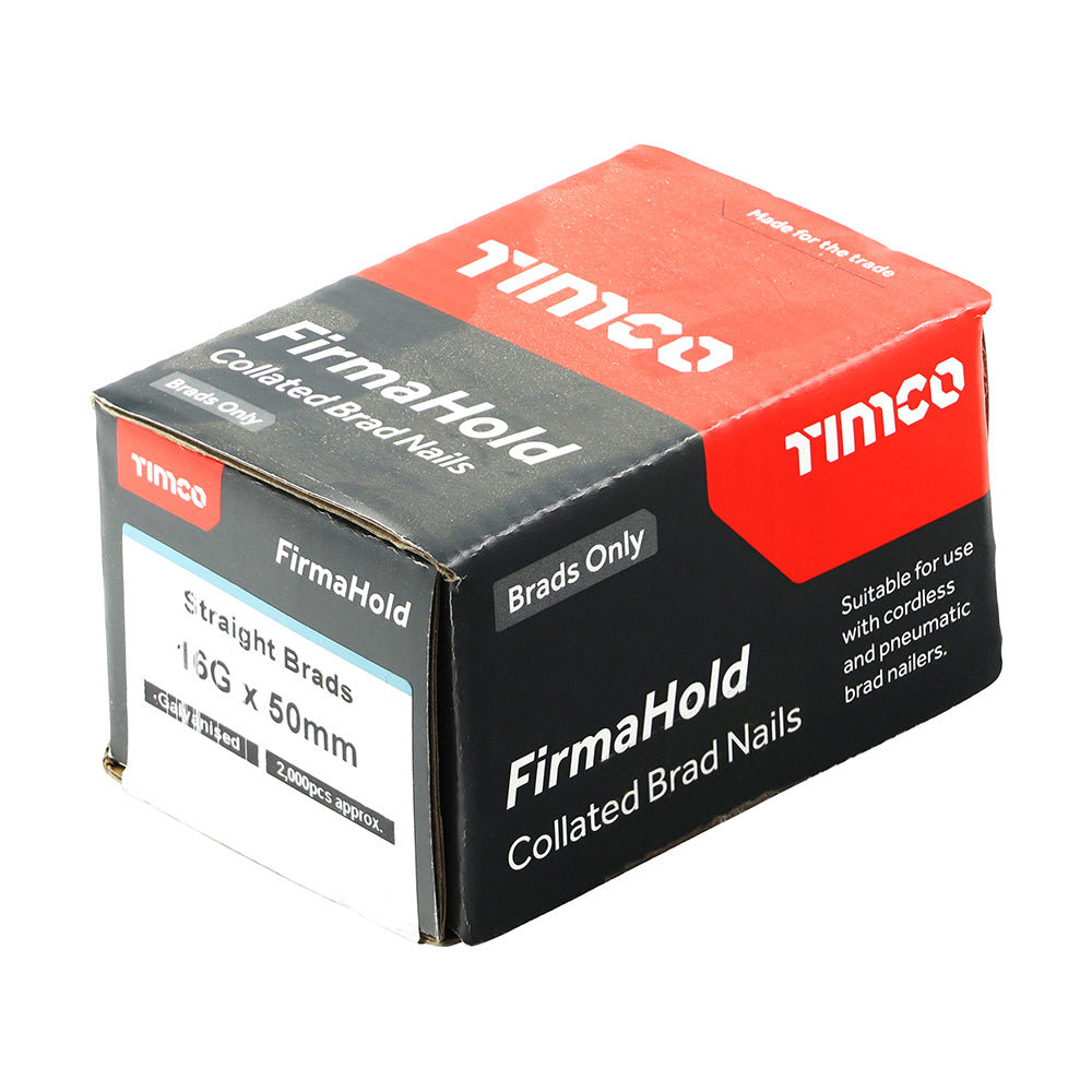 FirmaHold Collated Brad Nails - 16 Gauge - Straight - Galvanised | 16g x 50 additional image 2