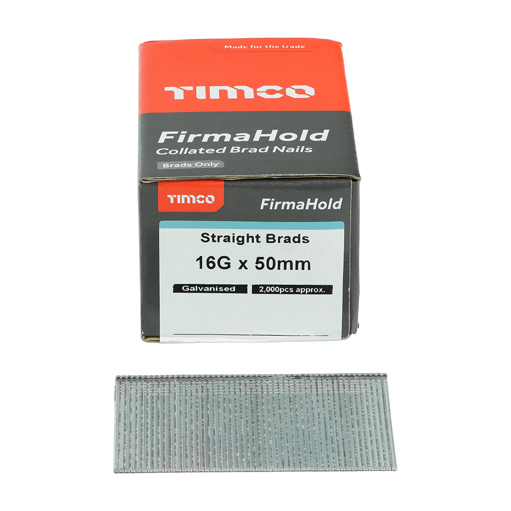 FirmaHold Collated Brad Nails - 16 Gauge - Straight - Galvanised | 16g x 50 additional image 3