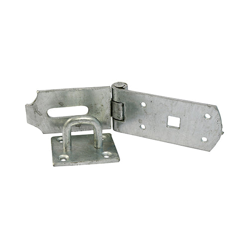 Secure Bolt On Hasp & Staple - Heavy Duty - Hot Dipped Galvanised | 10" | Bag | 1 Each | BHS10GB additional image 2