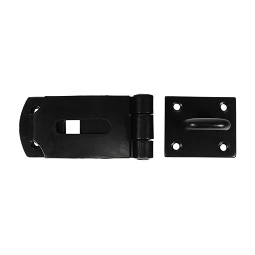 Secure Bolt On Hasp & Staple - Heavy Duty - Black | 8" | Bag | 1 Each | BHS8BB additional image 2
