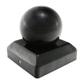 Ball Fence Post Cap - Epoxy Black | 100mm product image