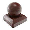 Ball Fence Post Cap - Oxide Red | 100mm product image
