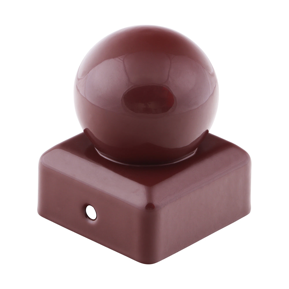 Ball Fence Post Cap - Oxide Red | 50mm product image
