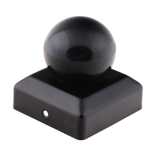 Ball Fence Post Cap - Epoxy Black | 75mm product image