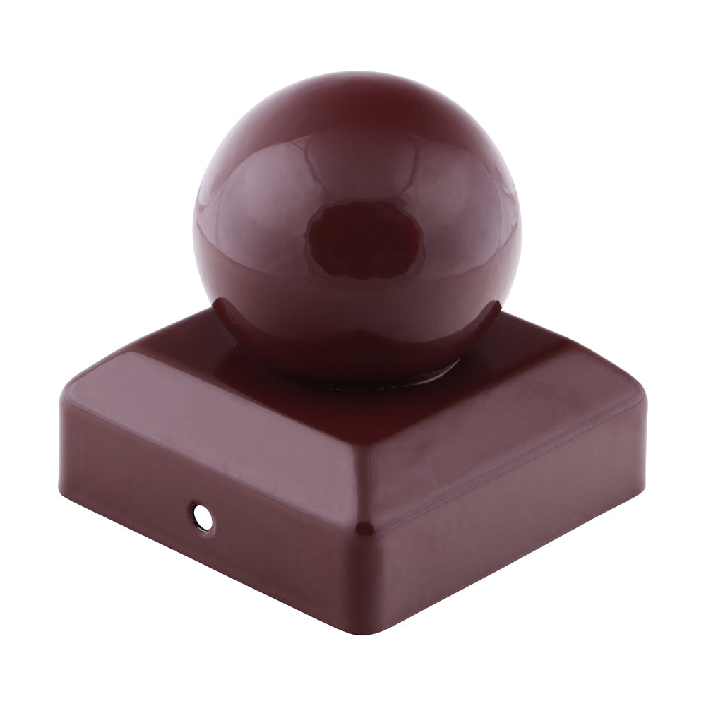 Ball Fence Post Cap - Oxide Red | 75mm product image