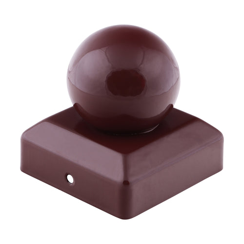 Ball Fence Post Cap - Oxide Red | 75mm product image