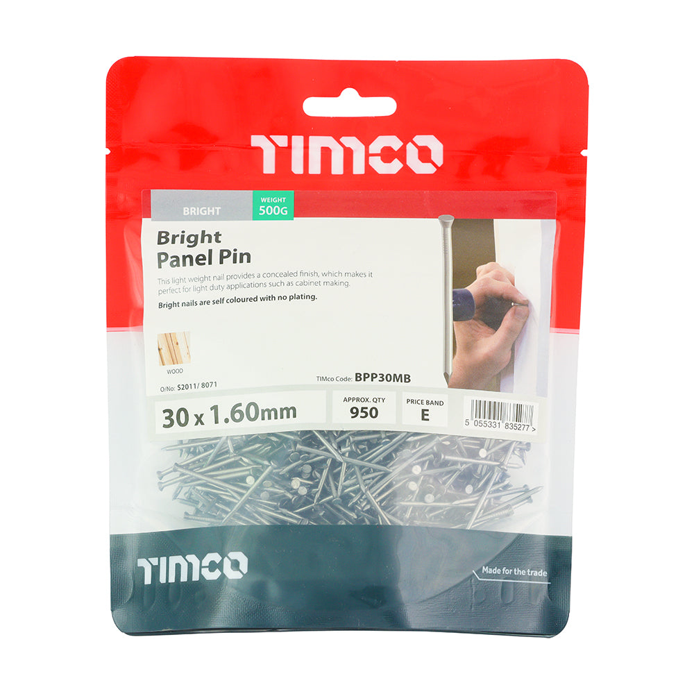 Panel Pins - Bright | 30 x 1.60 | Bag | 0.5 Kilograms additional image 2