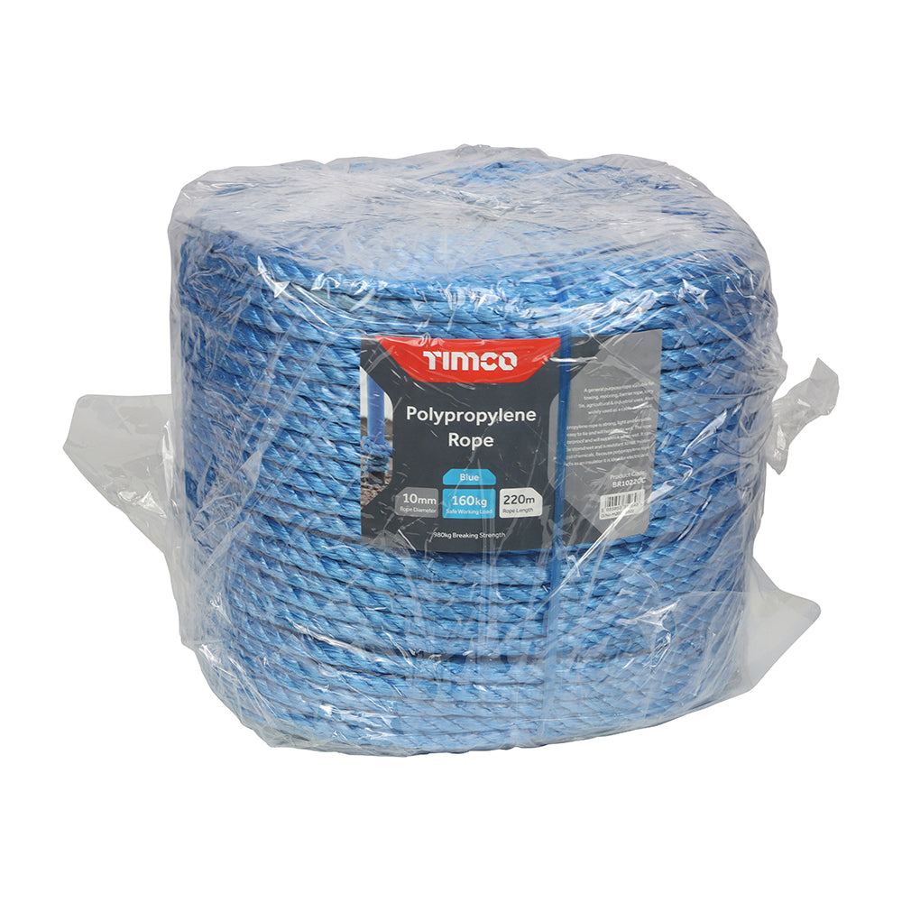 Polypropylene Rope - Blue - Long Coil | 10mm x 220m product image