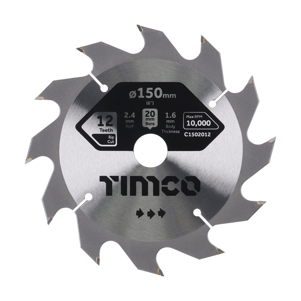 Circular Saw Blade - General Purpose - Coarse/Medium | 150 x 20 x 12T product image