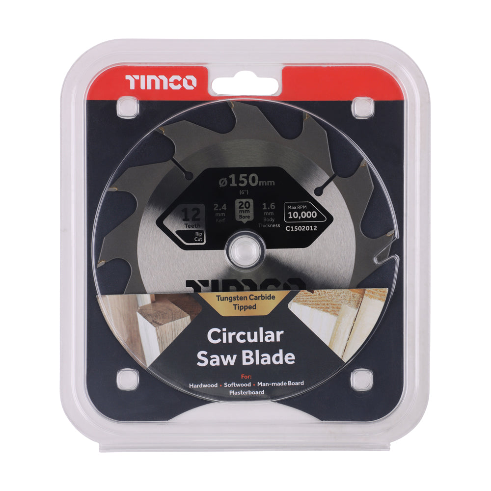 Circular Saw Blade - General Purpose - Coarse/Medium | 150 x 20 x 12T additional image 2