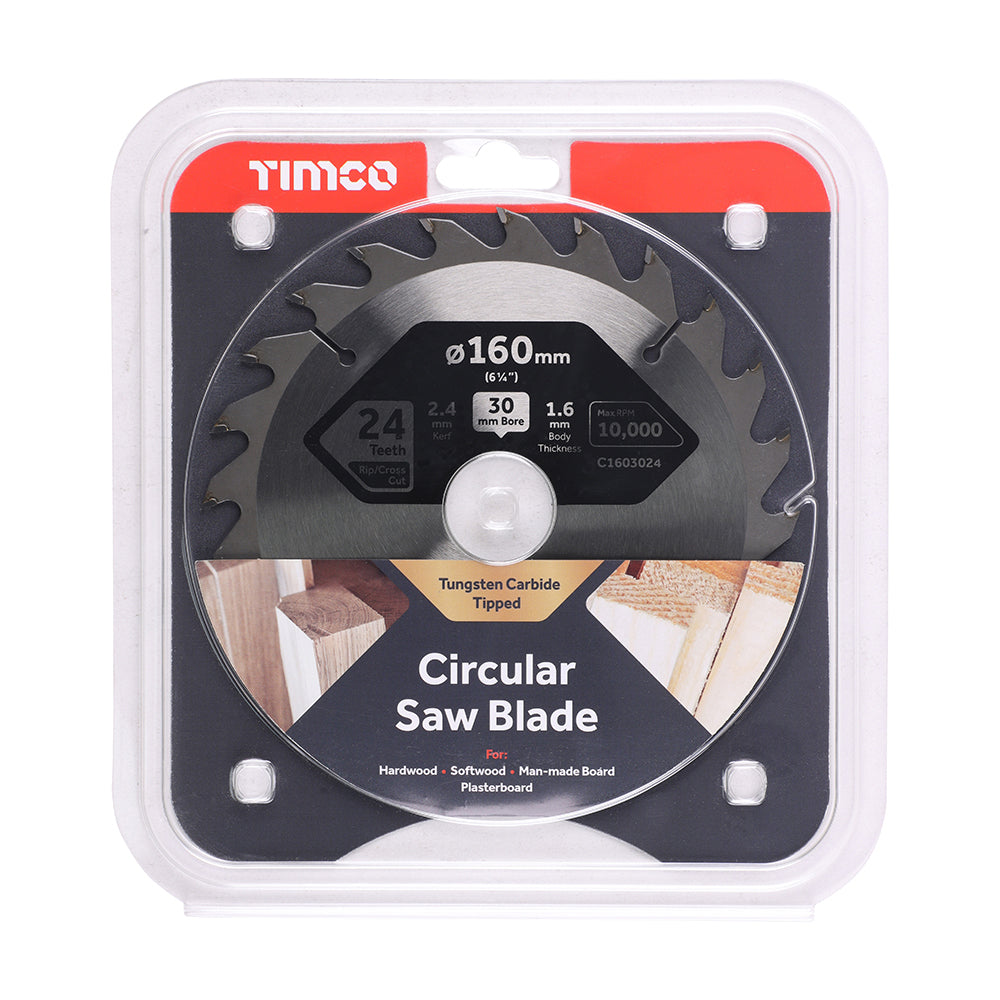 Circular Saw Blade - Combination - Medium | 160 x 30 x 24T additional image 2