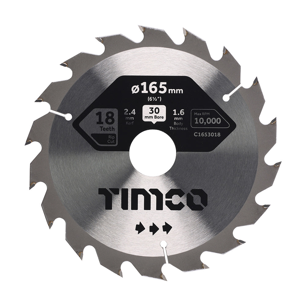 Circular Saw Blade - Combination - Medium | 165 x 30 x 18T product image