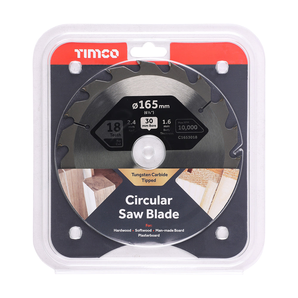 Circular Saw Blade - Combination - Medium | 165 x 30 x 18T additional image 2