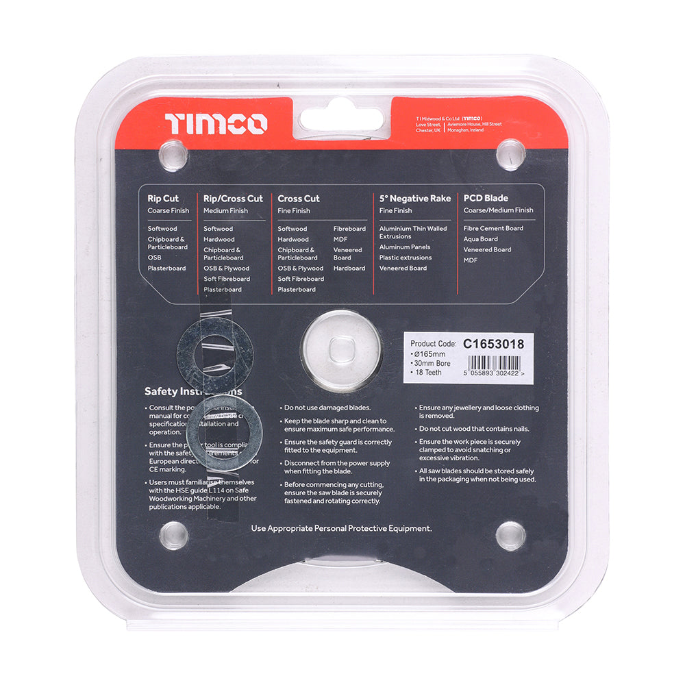 Circular Saw Blade - Combination - Medium | 165 x 30 x 18T additional image 3