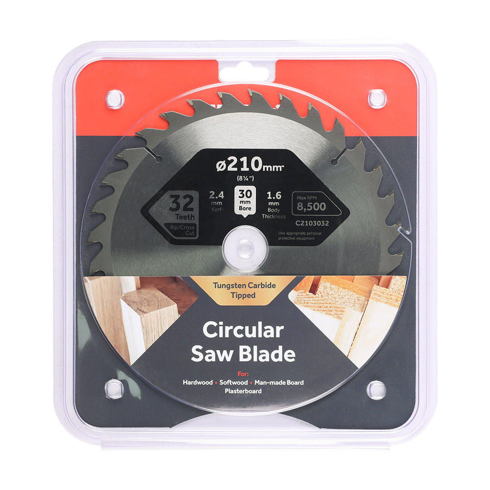Circular Saw Blade - General Purpose - Coarse/Medium | 210 x 30 x 32T additional image 2