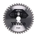 Circular Saw Blade - Trimming/Crosscut - Medium/Fine | 216 x 30 x 40T product image