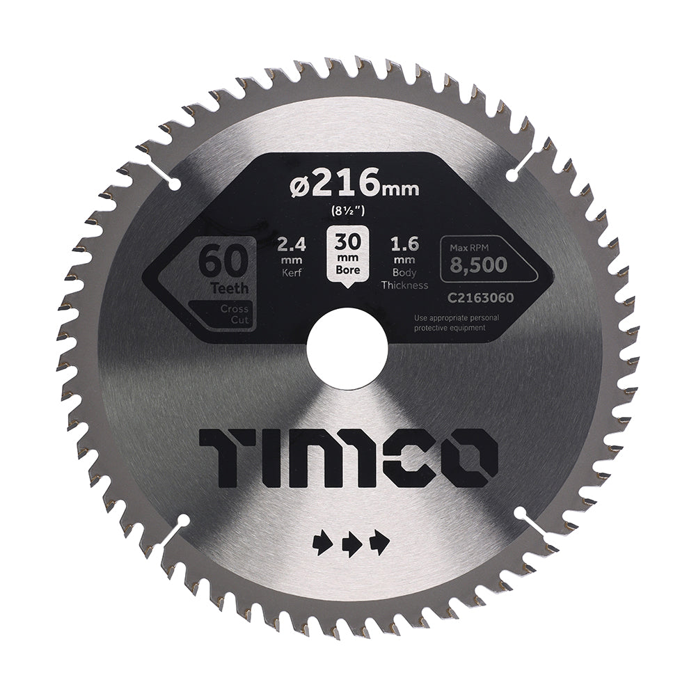 Circular Saw Blade - Fine Trim/Finishing - Extra Fine | 216 x 30 x 60T product image