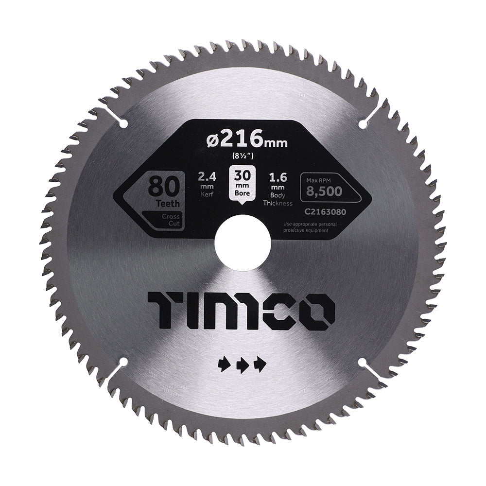 Circular Saw Blade - Fine Trim/Finishing - Extra Fine | 216 x 30 x 80T product image