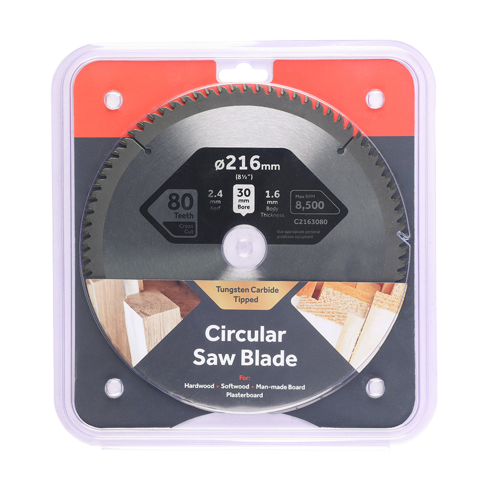 Circular Saw Blade - Fine Trim/Finishing - Extra Fine | 216 x 30 x 80T additional image 2