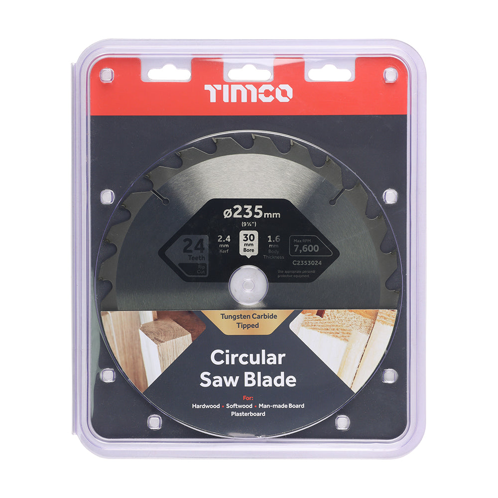Circular Saw Blade - General Purpose - Coarse/Medium | 235 x 30 x 24T additional image 2