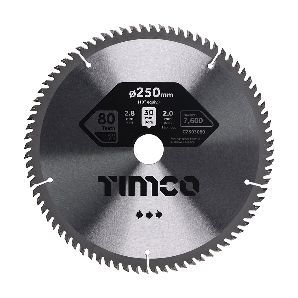 Circular Saw Blade - Fine Trim/Finishing - Extra Fine | 250 x 30 x 80T product image