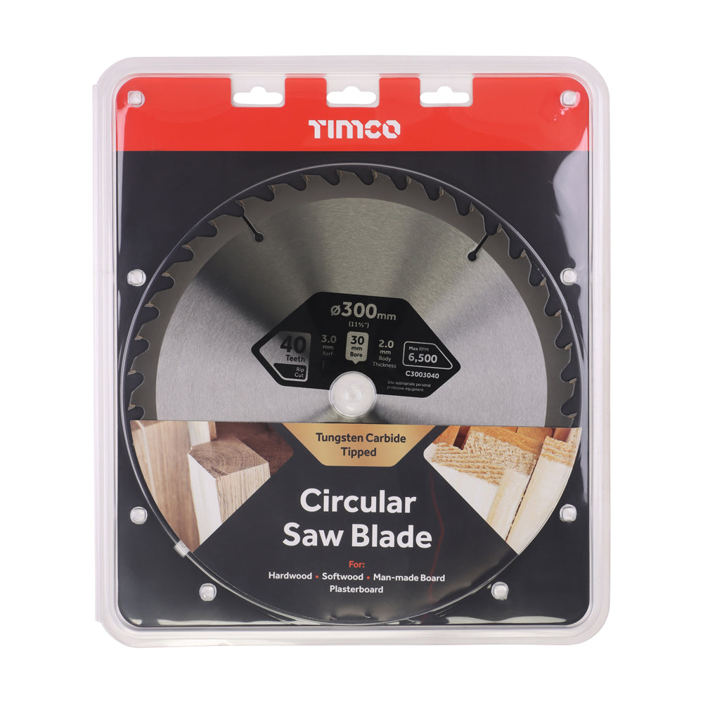 Circular Saw Blade - Combination - Medium | 300 x 30 x 40T additional image 2