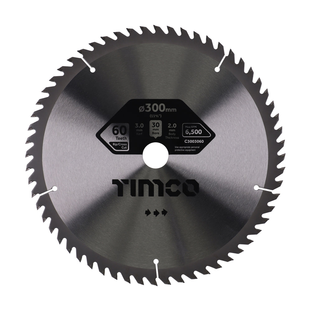 Circular Saw Blade - Trimming/Crosscut - Medium/Fine | 300 x 30 x 60T product image