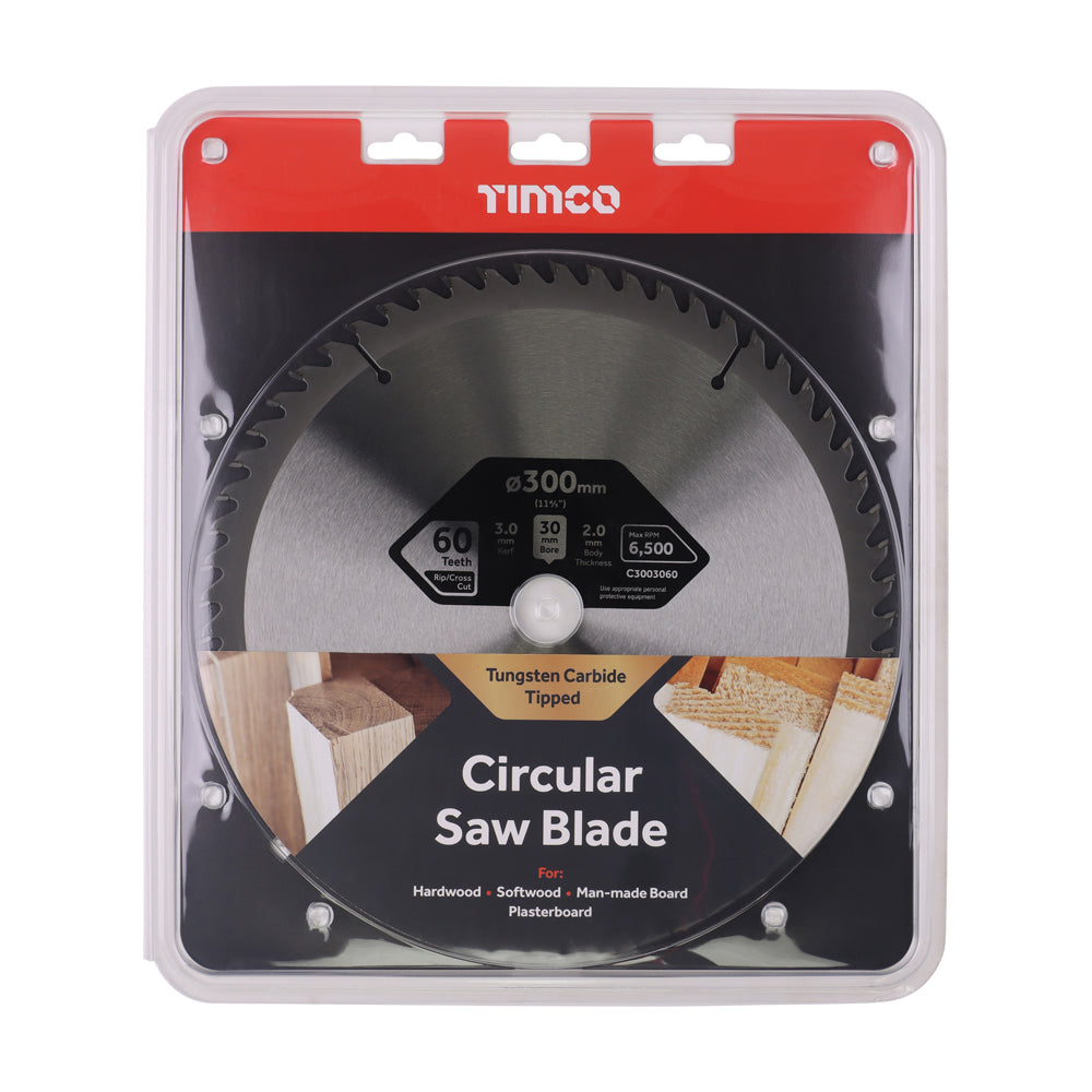 Circular Saw Blade - Trimming/Crosscut - Medium/Fine | 300 x 30 x 60T additional image 2