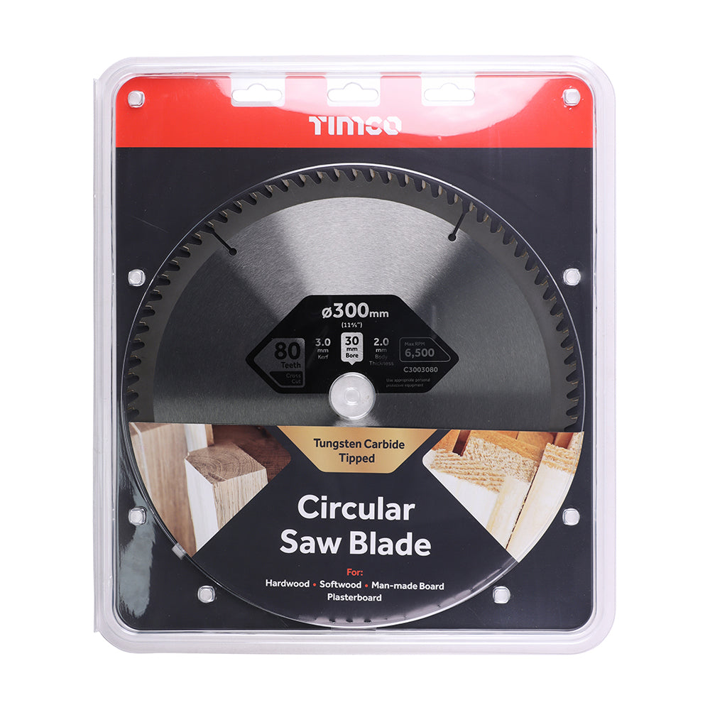 Circular Saw Blade - Trimming/Crosscut - Medium/Fine | 300 x 30 x 80T additional image 2