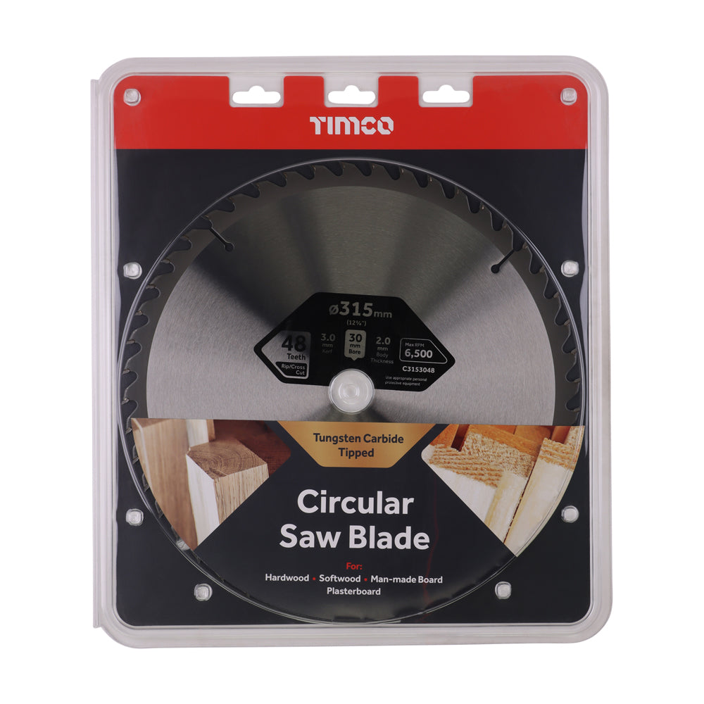 Circular Saw Blade - Combination - Medium | 315 x 30 x 48T additional image 2