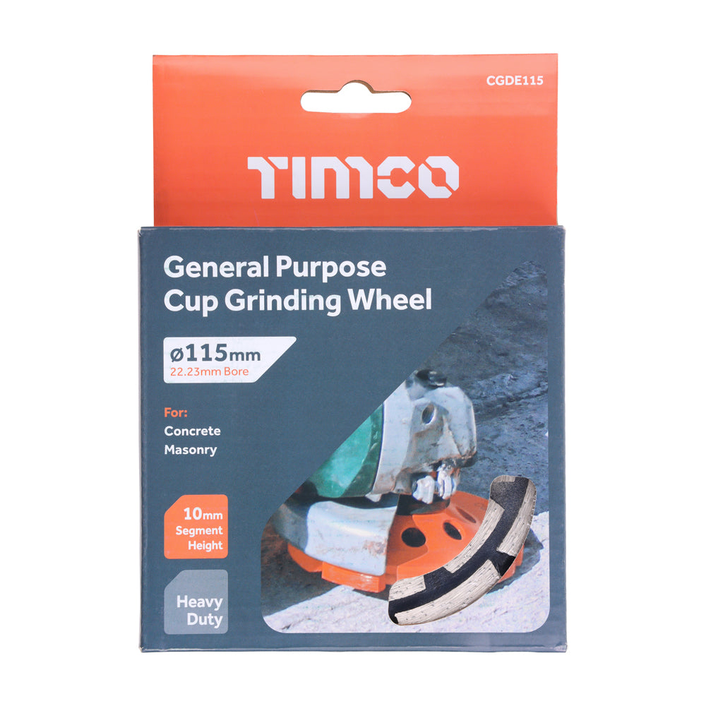 General Purpose Cup Grinding Wheel | 115 x 22.2 additional image 2
