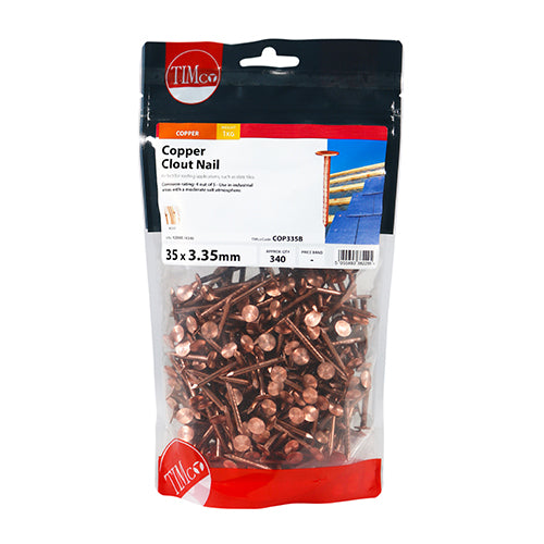 Clout Nails - Copper | 35 x 3.35 | Bag additional image 2