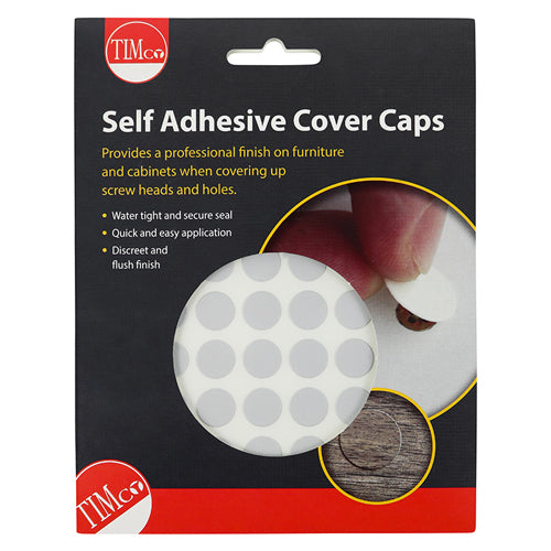 Self-Adhesive Cover Caps - Grey | 13mm additional image 2