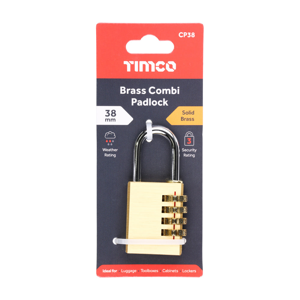Brass Combi Padlock | 38mm additional image 2