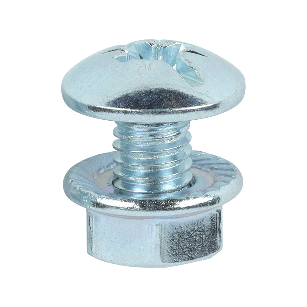 Cable Tray Bolts with Flange Nuts - Zinc | M6 x 12 product image