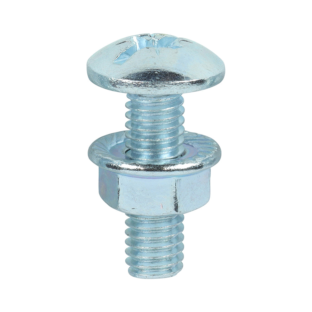 Cable Tray Bolts with Flange Nuts - Zinc | M6 x 20 product image