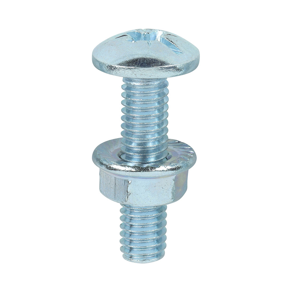 Cable Tray Bolts with Flange Nuts - Zinc | M6 x 25 product image
