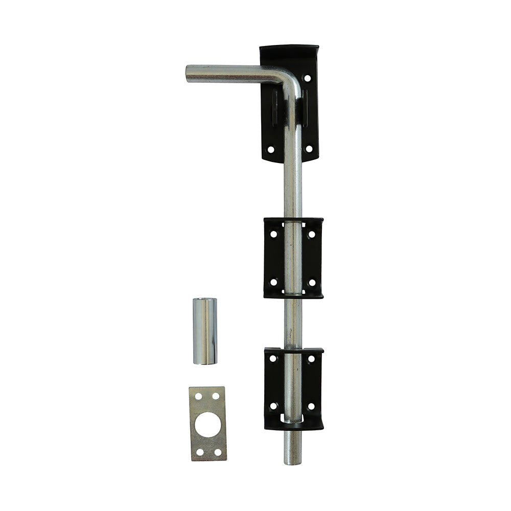 Garage Drop Down Bolt - Black | 12" | Bag | 1 Each | DDB12BB product image