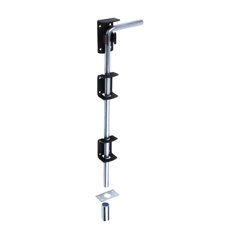 Garage Drop Down Bolt - Black | 18" | Bag | 1 Each | DDB18BP product image