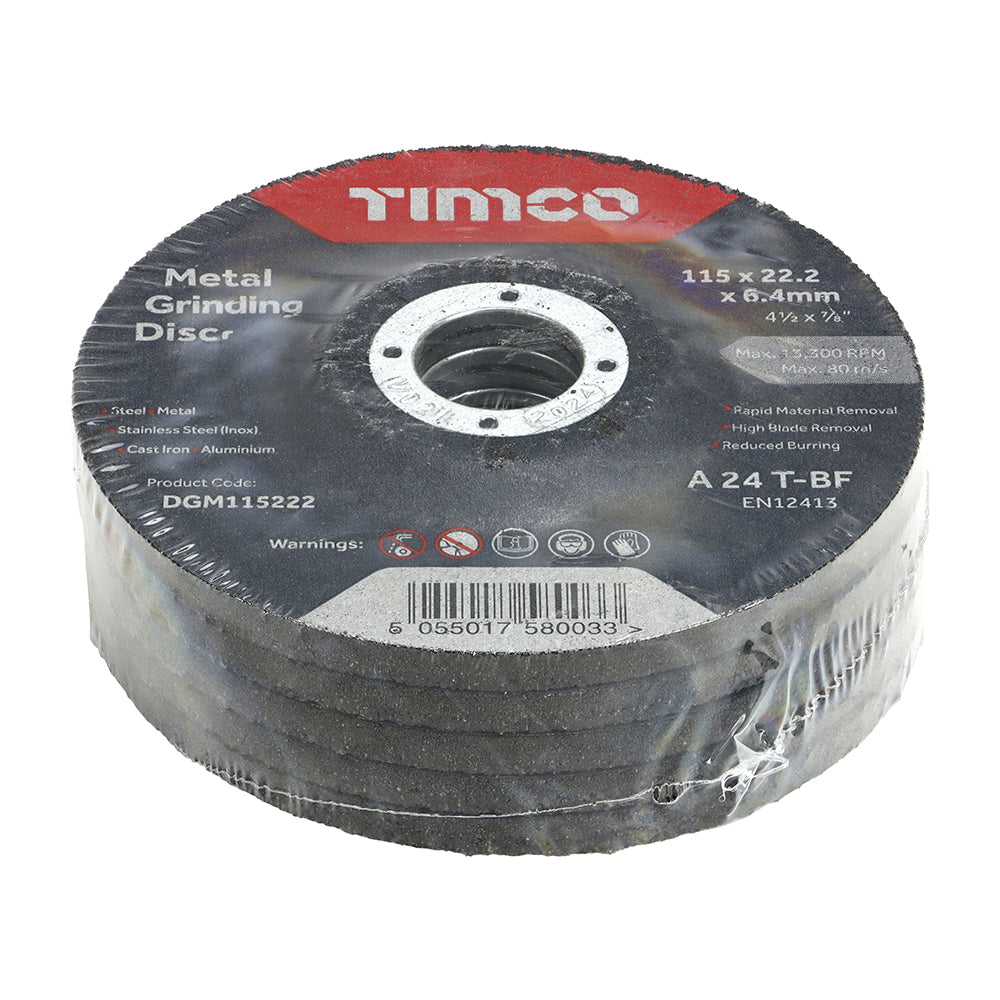 Bonded Abrasive Disc - For Grinding | 115 x 22.2 x 6.4 additional image 2