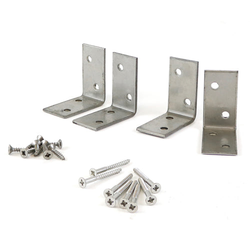 Decking Handrail Bracket Kit - Stainless Steel | 4 brackets + 16 screws product image