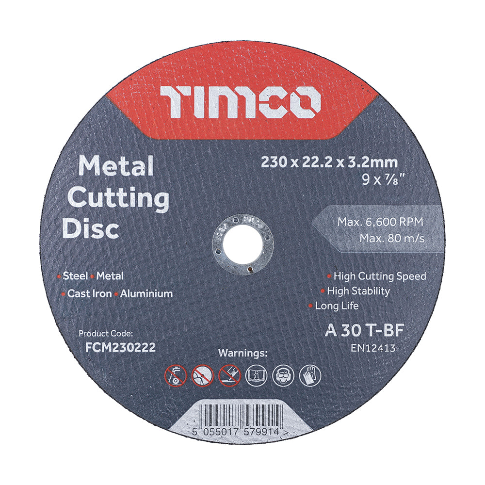 Bonded Abrasive Disc - For Cutting | 230 x 22.2 x 3.2 product image