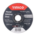 Bonded Abrasive Disc - For Cutting | 115 x 22.2 x 1.0 | Tin | Pack of 25 product image