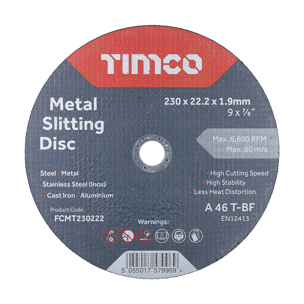 Bonded Abrasive Disc - For Cutting | 230 x 22.2 x 1.9 product image