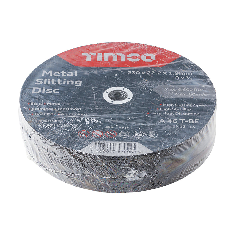 Bonded Abrasive Disc - For Cutting | 230 x 22.2 x 1.9 additional image 2