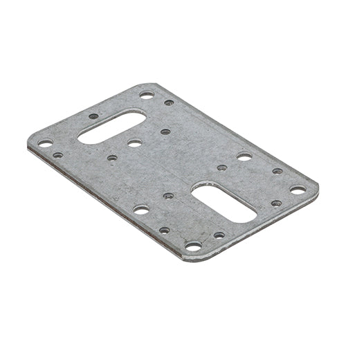 Flat Connector Plates - Galvanised | 62 x 100 product image